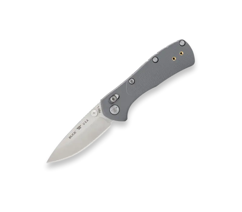 Buck Mini Range Pro, Gray GRN Handle, 154CM Steel