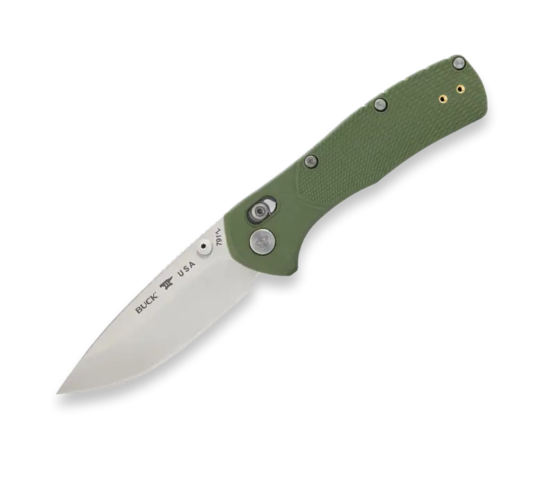 Buck Range Pro, Green GRN Handle, 154CM Steel