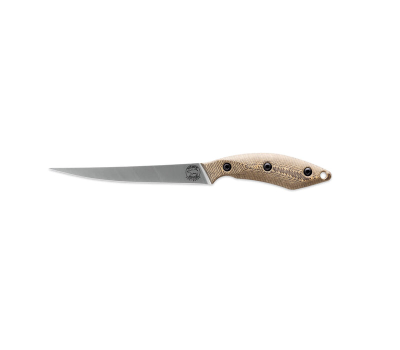 White River, Pro Fillet 6in, Maple & Black Richlite, CPM S35VN