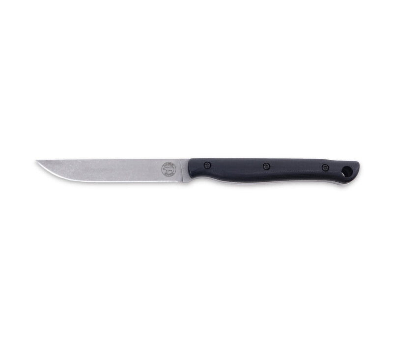 White River Exodus 3 Black Canvas Micarta, CPM S35VN