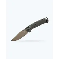 Benchmade Tagged Out, Tan Cerakote CPM-154, Olive Grivory Handle