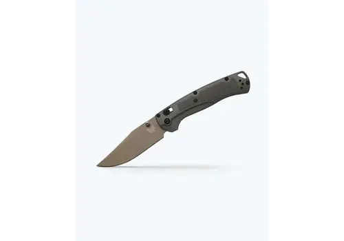 Benchmade Benchmade Tagged Out, Tan Cerakote L-Max, Olive Grivory Handle