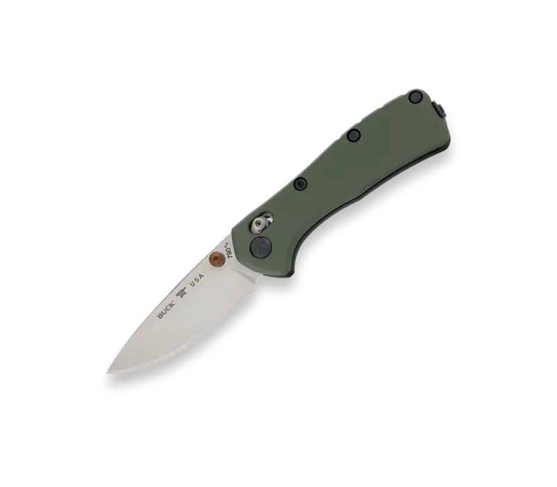 Buck Mini Range Elite, Green Aluminum Handle, CPM Magnacut
