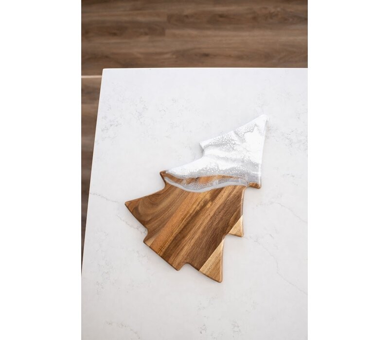 Lynn & Liana Christmas Tree Board, Winter Frost