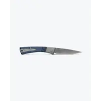 Benchmade Successor, M390, Crater Blue Aluminum, Leather Sheath