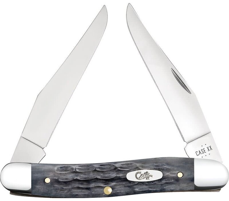 Case Muskrat with gray crandall scales and carbon Steel (CV) blades