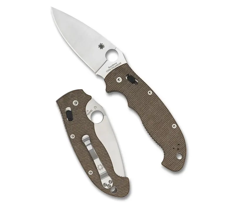 Spyderco Manix 2 XL Brown Micarta, CPM Cruwear Steel