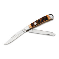 Boker, Trapper Amber Bone Handle, D2 Steel