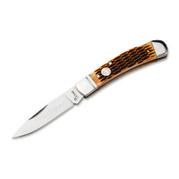 Boker, Lockback Jigged Amber Bone Handle, D2