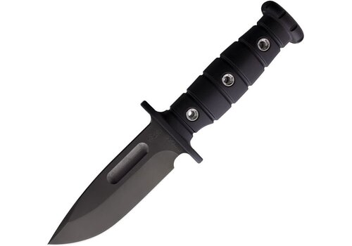 Main Street Knives Main Street Knives Luke Airman Fixed Blade, 1095 CV, Black G-10 Handle