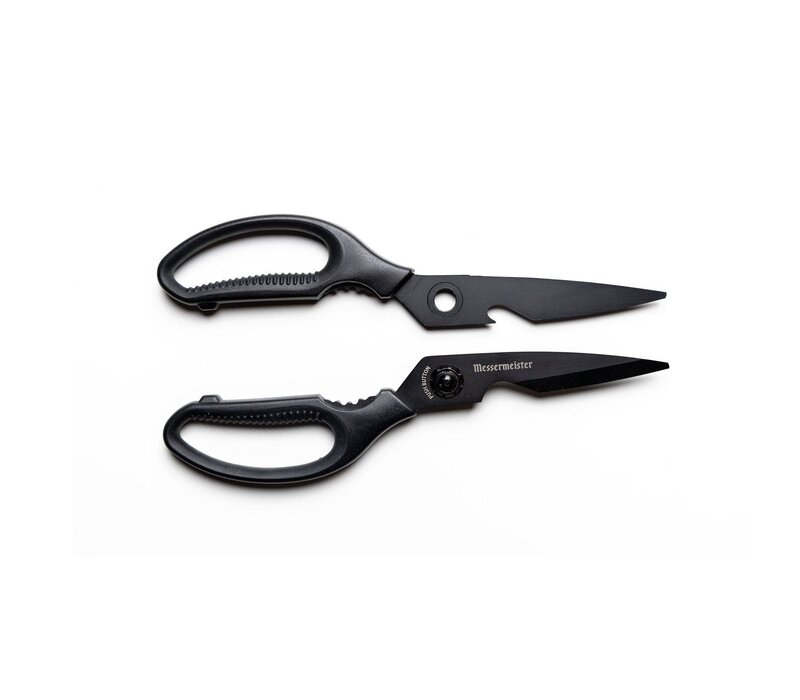 Scissors, kitchen push button take apart multi shears