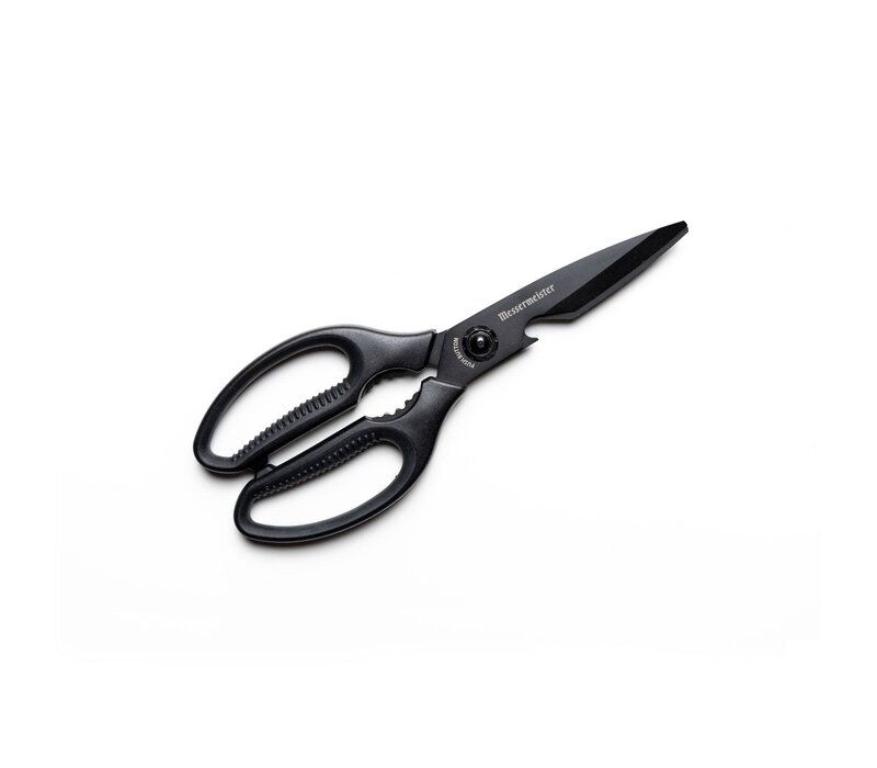 Scissors, kitchen push button take apart multi shears