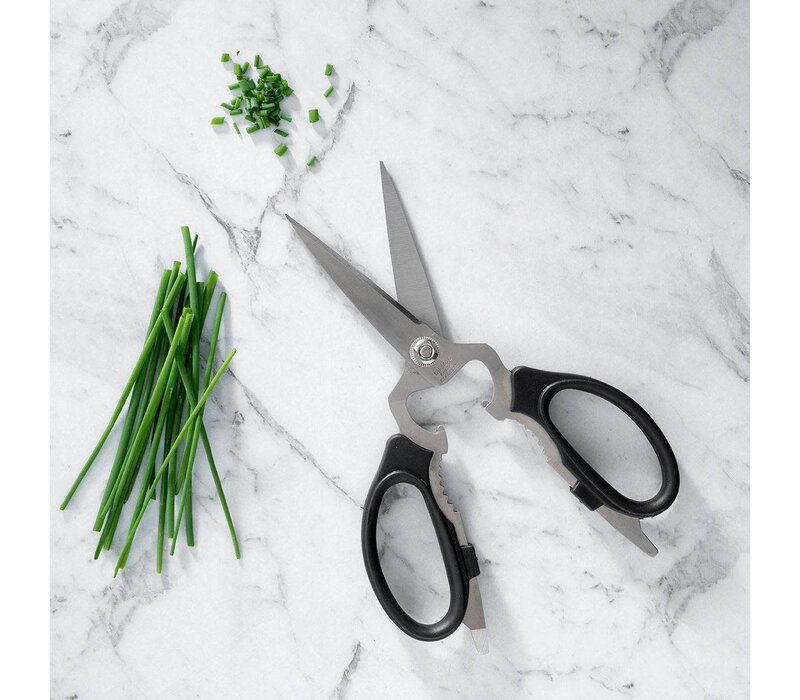 Messermeister, Black Take-Apart Kitchen Scissors / 8"