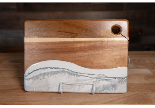 Lynn & Liana Designs Lynn & Liana Small Acacia Cheese Board Marble 8"x 11"