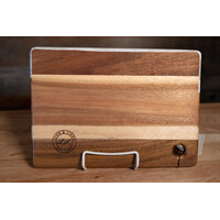 Lynn & Liana Small Acacia Cheese Board Marble 8"x 11"