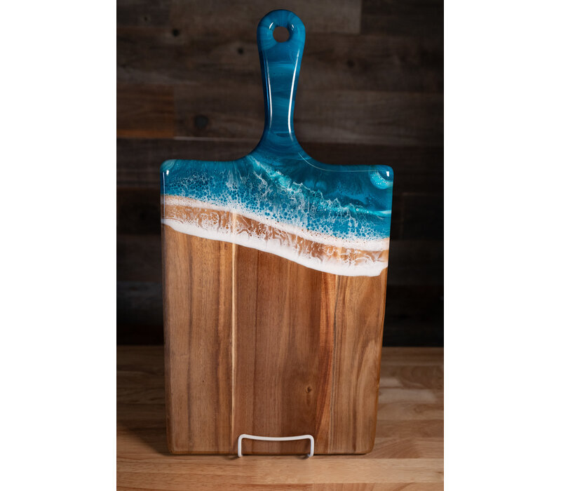 Lynn & Liana Large Acacia Cheese Board, Ocean Vibes