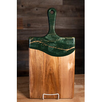 Lynn & Liana, Large Acacia Cheese Board Jade 10" x 20"