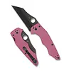 Spyderco Knives Spyderco YoJumbo Pink G10 Handle, Black CPM S30V SPRINT RUN
