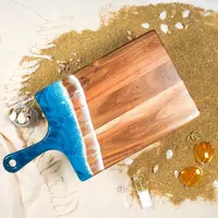 Lynn & Liana Large Acacia Cheese Board, Ocean Vibes