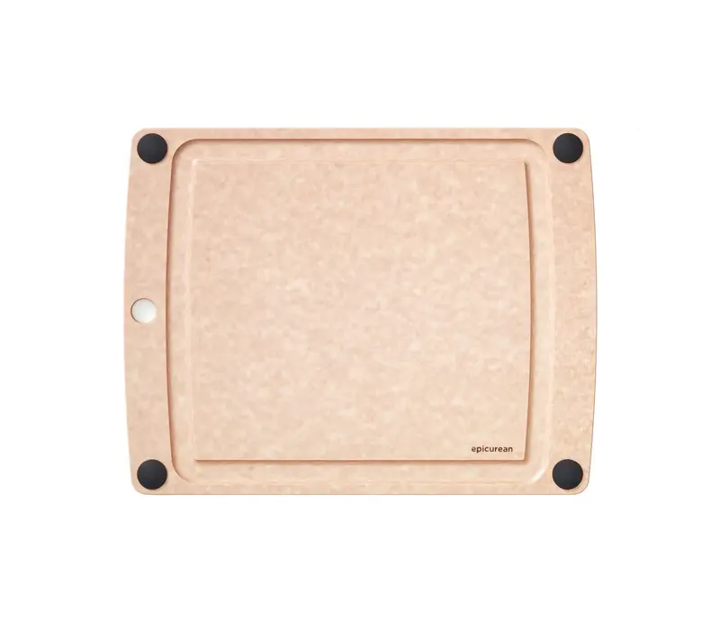 Epicurean All-In-One Cutting Board Natural with Rubber Feet 14.5"x11.25"