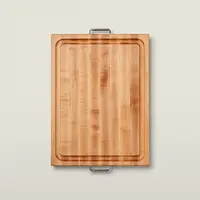 John Boos, Maple Board with Juice Groove and Chrome Handles, 24"x18"x2-1/4"