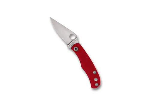 Spyderco Knives Spyderco, Bug Red G10 Handle, 12C27