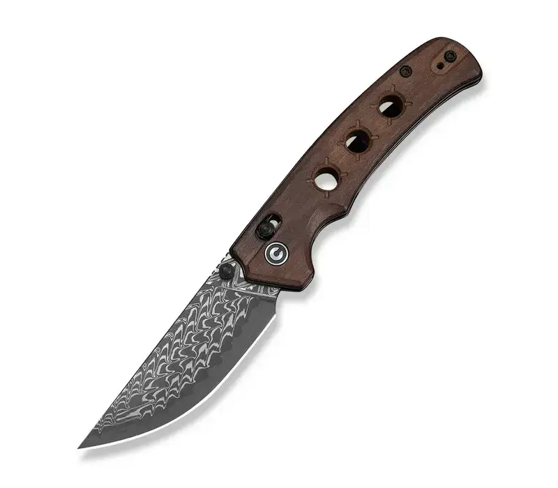 CIVIVI Noctis, Guibourtia Wood, Damascus, Crossbar Lock