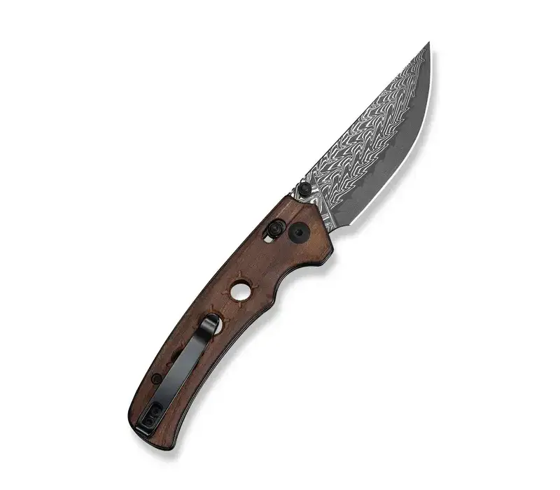 CIVIVI Noctis, Guibourtia Wood, Damascus, Crossbar Lock