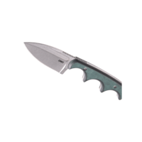 CRKT Minimalist Spear Point, Black and Green Micarta, 8Cr13MoV