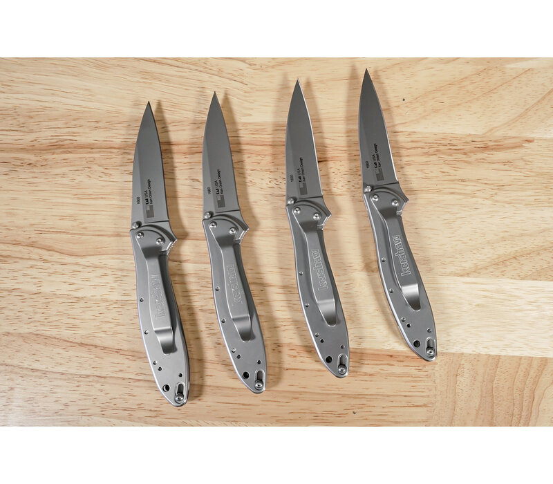 Santa Fe Stoneworks Kershaw Leek Mammoth Tooth Handle