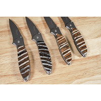 Santa Fe Stoneworks Kershaw Leek Mammoth Tooth Handle