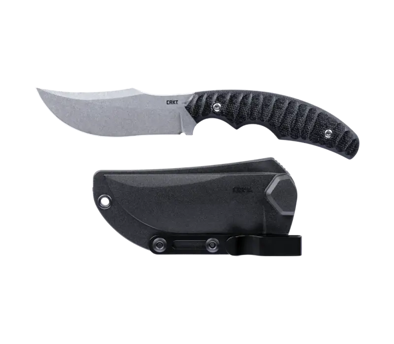 CRKT Burrower fixed blade with D2 tool Steel, Micarta Handle