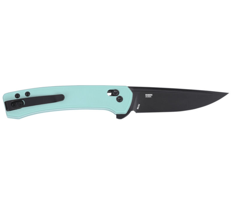 CRKT Q Compact Aqua, GRN Handle, 14C28N Steel