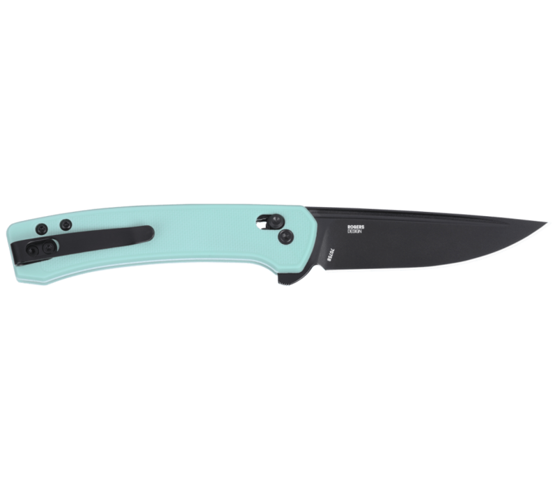 CRKT Q Compact Aqua, GRN Handle, 14C28NSteel