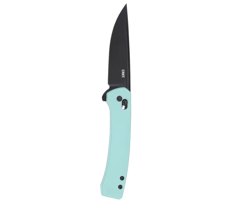 CRKT Q Compact Aqua, GRN Handle, 14C28NSteel