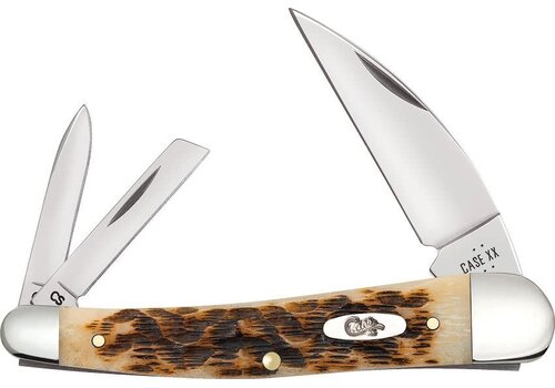 Case & Sons Cutlery Co. Case Cutlery Seahorse Whittler, Amber Bone Carbon Steel