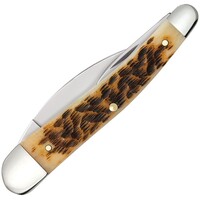 Case Cutlery Seahorse Whittler, Amber Bone Carbon Steel