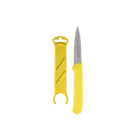 Messermeister, Petite Messer Yellow 3" Spear Point Parer with Sheath