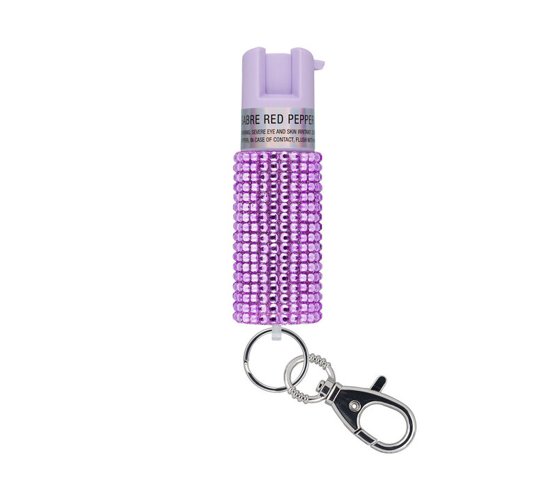 Sabre, Pepper Spray with Jewel Design, Lavender .54oz