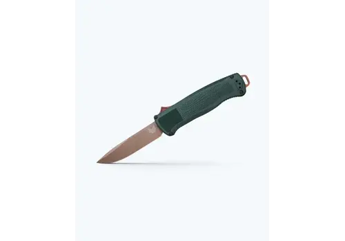 Benchmade (DISCONTINUED) Benchmade Shootout, Taiga Green Girvory, Z-Wear Steel