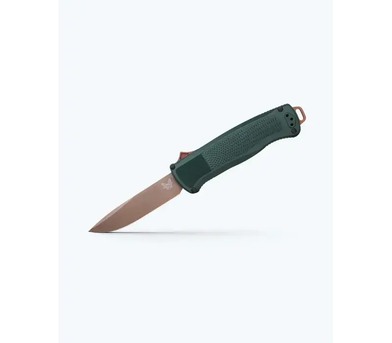 Benchmade Shootout, Taiga Green Girvory, Z-Wear Steel