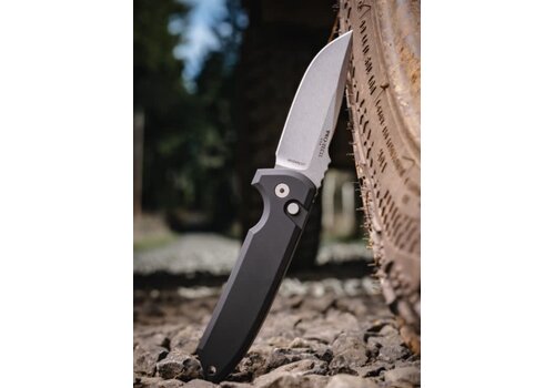 Pro-Tech Knives, LLC Pro-Tech, Rockeye Auto Black Al, Magnacut Steel