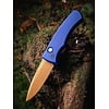 Pro-Tech Knives, LLC Pro-Tech, Duke 2 Compact Auto Heritage Edition, Magnacut, Blue Aluminum