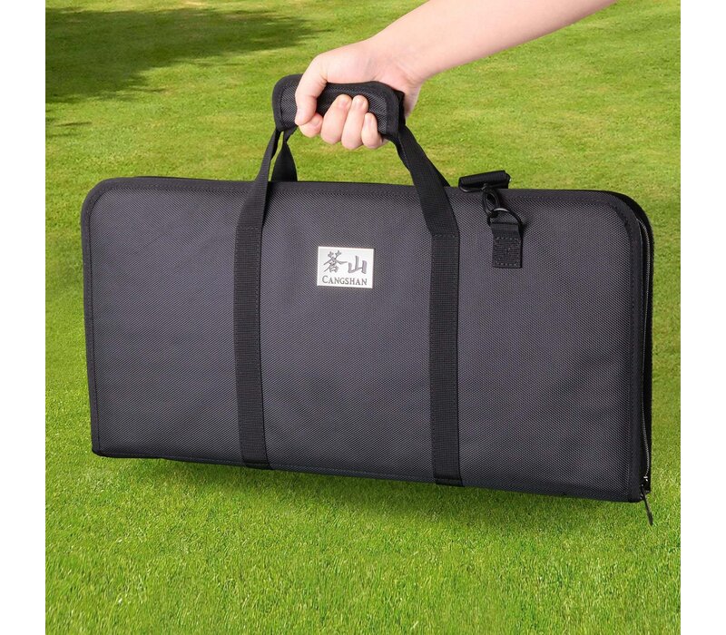 Cangshan, HELENA White 9 Piece BBQ Knife Set with Black Bag