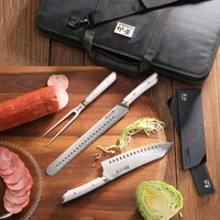 Cangshan, HELENA White 9 Piece BBQ Knife Set with Black Bag