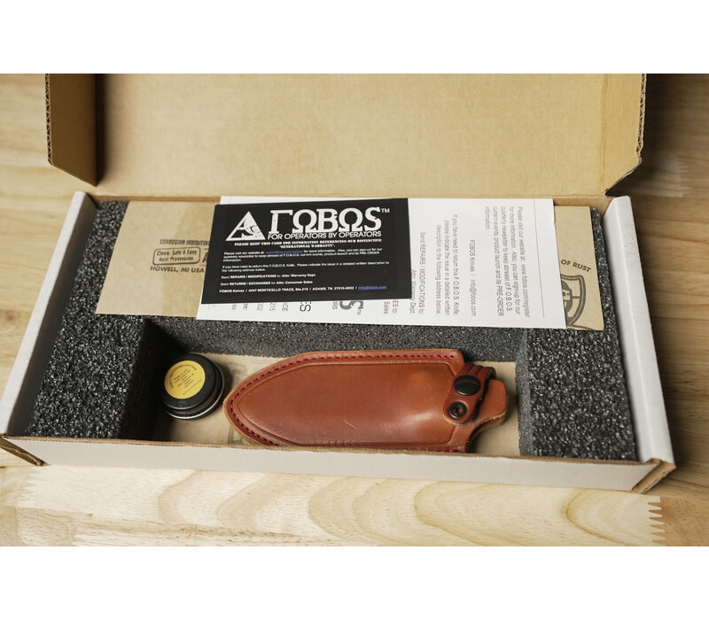 FOBOS - Tier One Mini, CPM-154, Natural Micarta