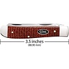 Case & Sons Cutlery Co. Case, Mini Trapper Red Burlap, Carbon