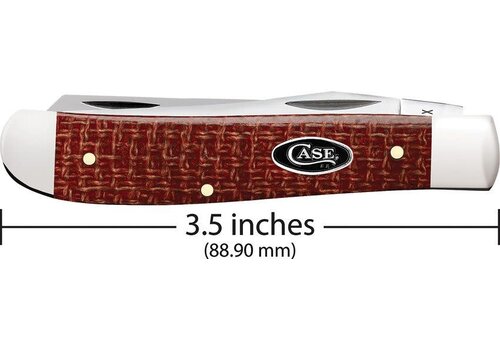 Case & Sons Cutlery Co. Case, Mini Trapper Red Burlap, Carbon