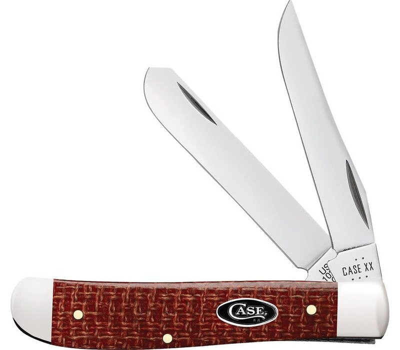 Case, Mini Trapper Red Burlap, Carbon