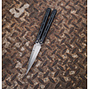 Pro-Tech Knives, LLC FF2101 Flyfather Balisong, Black Aluminum Handle, 154CM Steel